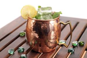 Promotion chaude Pur Cuivre Moscou Mule Tasse Avec Poignée En Cuivre Avec Cuivre Placage Bière Cocktail Refroidissant Boissons Serveware koi - Product Image 6