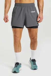 <b>Men's</b> High Street Style Compression Athletic <b>Sweat</b> <b>Shorts</b> Sports Fitness Gym Jogging Workout Running Gym Activewear OEM Service - Product Image 6