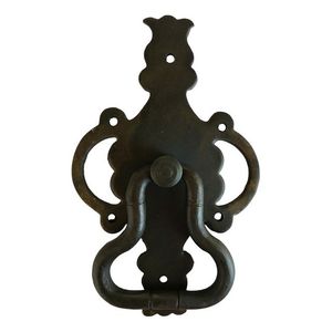 Pujador de Puerta Redondo de Latón, Pujador de Puerta Sólido de Alta Calidad con Acabado Negro Vintage para Decoración de Hogar, Hotel y Villas - Product Image 5