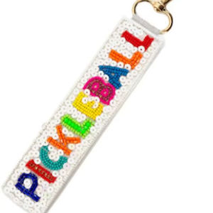 Llavero y llavero con cuentas de semillas coloridas diseñadas por PICKLEBALL y más accesorios DE LA India - Product Image 1