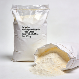 L-Lysine monohydrochlorure de qualité alimentaire, poudre d'acide aminé pour des régimes animaux équilibrés - Product Image 1