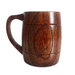 JARDÍN VENTA DE CERÁMICA DE MADERA EXTRA GRANDE Viking Bebiendo Taza de cerveza con mango de forma múltiple Taza de color de madera natural para - Product Image 5