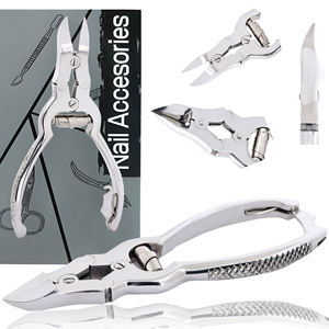 Coupe-ongles portable de luxe en acier inoxydable, ensemble de manucure et pédicure avec ouverture large – Outils de soins personnels écologiques - Product Image 6