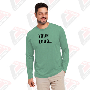 Heritage Men's Long Sleeve Cotton Jersey T-<b>Shirt</b> Timeless Comfort with Eco-Friendly Features-Summer Denim Batik <b>Corduroy</b> Fabrics - Product Image 4