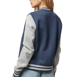 Veste universitaire en laine confortable pour femmes, sur mesure, prix bas, col montant, pour adultes, style streetwear, imperméable, hiver 2025 - Product Image 4