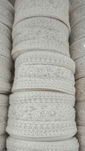 Encaje Bordado de Algodón Blanco, Encaje Floral para Vestido de Novia, Tela de Encaje al por Mayor, Borde de Vestido de Diseñador, Accesorios para Prendas - Product Image 2