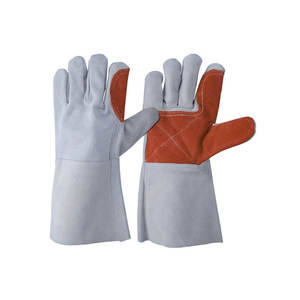 Custom Heavy Duty Resistant Industrial Leather Welding Gloves <b>Gun</b> Palm New Breathable Daily Use For Men's Leather Gloves - Product Image 2