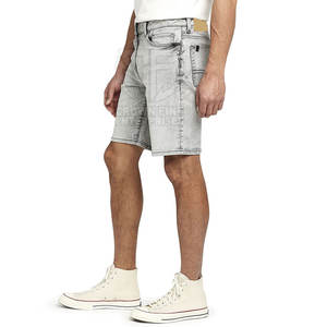Shorts en jean pour homme 100 % coton, taille mi-haute, respirants, motif uni, fermeture éclair, séchage rapide, pour l'entraînement – Meilleur prix, haute qualité - Product Image 6