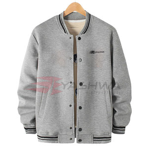 Comfortable Winter Warm Men Letterman Jacket with <b>Stand</b> Collar and Front Logo Breathable Customizable Design Reasonable Price - Product Image 1