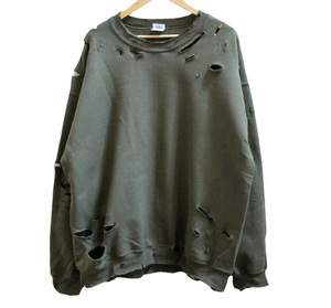 Sweatshirts surdimensionnés à col ras du cou pour hommes, sweatshirt personnalisés et délavés à l'acide, vente en gros au Pakistan, haute qualité pour hommes - Product Image 3
