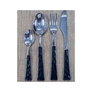 Juego de cubiertos de acero inoxidable con pulido para artículos de artesanía, Juego de 4 cubiertos de diseño moderno para hotel, venta al por mayor - Product Image 4