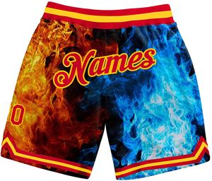 กางเกงขาสั้นเล่นกีฬา,กางเกงบาสเก็ตบอลผ้าระบายนุ่มแห้งเร็วพิมพ์ชื่อตามสั่ง - Product Image 4