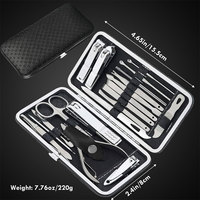 Professionnel Premium acier 16 pièces ensemble de soins des ongles haute qualité bricolage coupe-ongles manucure Kit pied podiatrie beauté outils