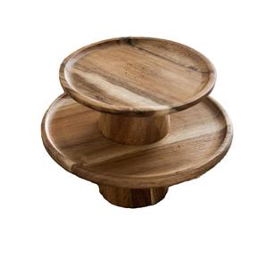Serveur de gâteau de haute qualité en fer et en bois de haute tendance pour présenter des gâteaux pâtisseries Desserts supports à gâteaux forme de taille personnalisée - Product Image 1