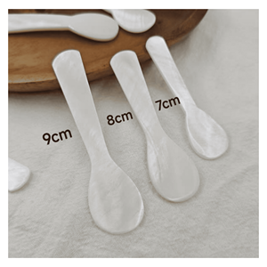 Mother Of Pearl Spoon Polished mother of pearl spoon for <b>sugar</b> bowls condiment jars and serving sets Vietnam - Product Image 2