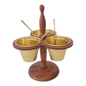 Exhibidor de Dulces de Lujo Chapado en Oro |   Utensilios de Cocina de Vidrio y Metal Ecológicos y Seguros para Alimentos |   Decoración para el Hogar y Restaurantes - Product Image 6