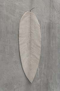 Élégant crème macramé tenture murale décor feuille forme décoration de la maison Art déco Design bois artisanat en gros - Product Image 4