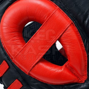 Protège-tête sportif portable en cuir de haute qualité, absorbant les chocs, pour l'entraînement de boxe, les arts martiaux et le sparring - Product Image 6
