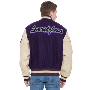 Veste Varsity unisexe avec doublure logo letterman personnalisé chenille brodé baseball hommes vestes coupe ample - Product Image 2