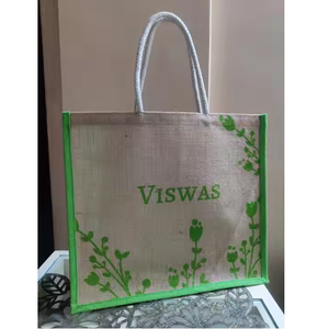 Sac de plage en jute de grande taille, écologique, personnalisé, conçu sur mesure, sac de shopping imprimé personnalisé, vente en gros - Product Image 1