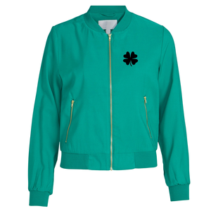 Satin Breathable Waterproof Sheep Skin Embroidery Cropped Softshell <b>Women's</b> Outdoor <b>Running</b> Windproof Jacket - Product Image 5