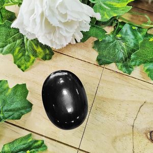 Piedras de Palma de cristal a granel-Piedra de Palma de obsidiana negra suave-Relajación Reiki y limpieza de energía negativa - Product Image 3