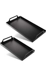 Bandeja de hierro negro de tamaño personalizado al por mayor, bandeja rectangular de metal con recubrimiento en polvo para servir en bodas, cocina, hoteles y catering - Product Image 4