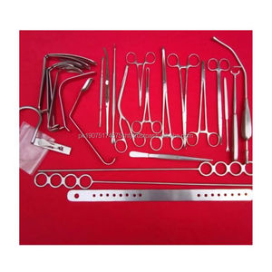 Kit d'instruments chirurgicaux pour amygdalectomie en acier inoxydable de 27 pièces |   Ensemble chirurgical orthopédique ORL de haute qualité certifié CE ISO13485 - Product Image 1