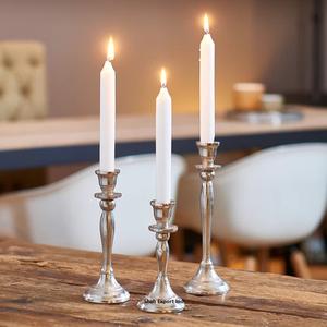 Portavelas cónico de aluminio y plata de diseño americano, soporte de vela de decoración de mesa para decoración del hogar y la boda - Product Image 4