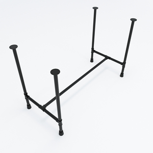 Patas de Mesa de Hierro Roscado de Estilo Industrial, Resistentes, 60x120x73cm, para Escritorio, Hospital, Comedor, Cocina, Parque - Product Image 1