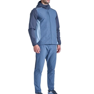 Vêtements de sport décontractés unisexes, coupe classique, maillot de sport, survêtement de jogging, motif uni, à capuche, séchage rapide, 100% nylon, léger - Product Image 1