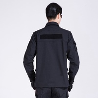 Ropa de Calle para Hombre, Talla Grande, Manga Larga, Uniforme de Guardia de Seguridad Táctica de Alta Visibilidad para Exteriores, Transpirable, Venta al Por Mayor