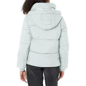 Custom Made Winter <b>Warm</b> Bubble Puffer Jacket High Quality Hooded Fabric Light With Pattern Decoration - Product Image 2