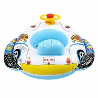 Bouée gonflable pour enfants avec volant, siège flottant pour bébé, dessin animé, pour piscine, plage, été, jeux aquatiques