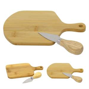 Bulk Supplier Stainless Steel <b>Cheese</b> Board Knife <b>Set</b> with Wood Bamboo Handle for Serving Meat and Vegetables for Kitchen Use - Product Image 3
