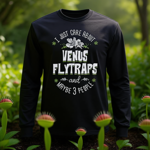 T-shirt à manches longues Venus Flytraps Flower Just Care About Venus Flyt - Produit promotionnel - Product Image 3