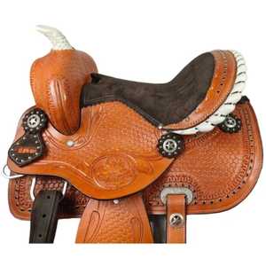 Selle de cheval en cuir western neuve |   Qualité supérieure, durable et confortable |   Idéal pour la randonnée et la conduite de performance - Product Image 5