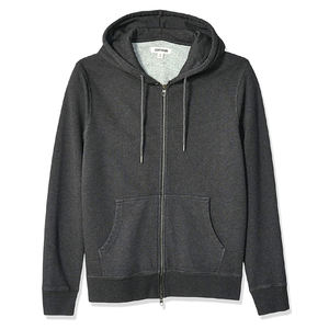 Sudadera con Capucha Negra Desgastada Personalizada para Unisex, 100% Algodón, Invierno, Tejida a Crochet, ODM, Vintage, con Cierre de Cremallera y Botones, Cuello con Botones, 2026 - Product Image 4