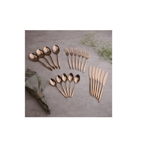 Vente en gros ensemble de couverts en acier inoxydable couverts de restaurant, y compris fourchette cuillère couteau argenterie portable pour les mariages hôtels - Product Image 4