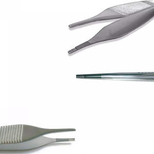 Fórceps bipolares Adson Acero inoxidable 12cm Instrumento quirúrgico manual reutilizable con punta de 1mm - Product Image 3