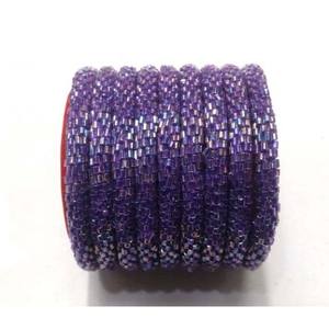 Bracelets de perles de verre durables faits à la main au Népal, qualité supérieure, unisexe, design perlé à la mode, vente en vrac à bas prix, anniversaire - Product Image 5
