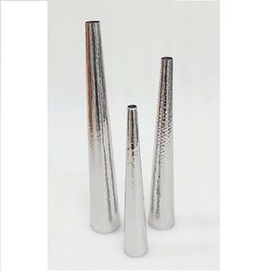 Juego de Floreros Móviles de Acero Inoxidable Pulido Brillante de Estilo Moderno con Tema Floral para Decoración de Bodas y Hogar - Product Image 6