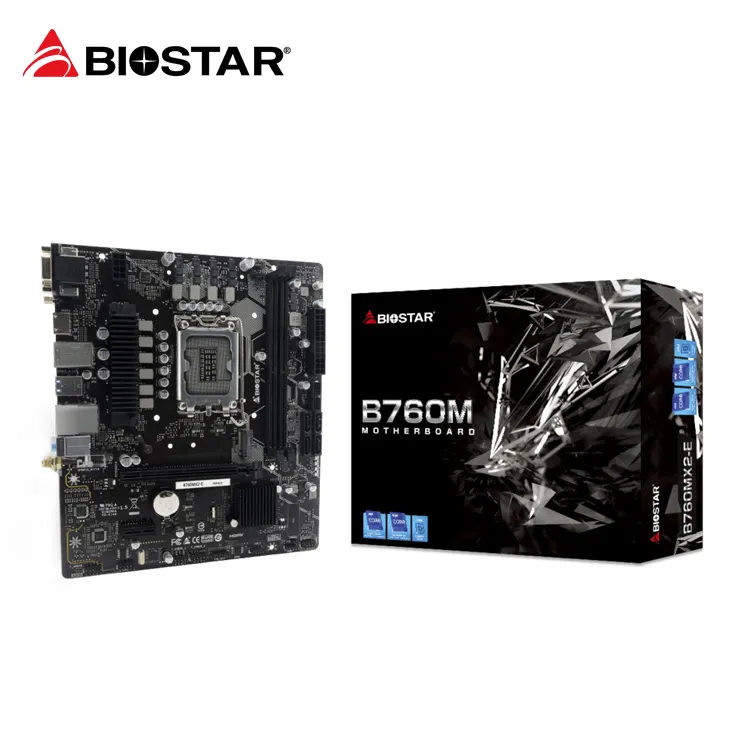 BIOSTAR B760MX2-E WIFI6 LGA1700 DDR5 मदरबोर्ड