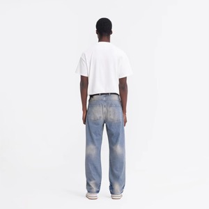 Pantalones Vaqueros de Mezclilla para Hombre, Corte Slim Recto, Ajuste Regular, Largos, Holgados, Cómodos, de las Marcas Más Populares, al por Mayor - Product Image 4