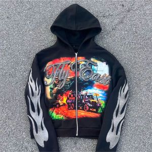 Alta calidad de manga larga personalizado peso pesado GSM 100 algodón en blanco francés Terry en blanco liso ácido lavado Zip up Sudadera con capucha - Product Image 5