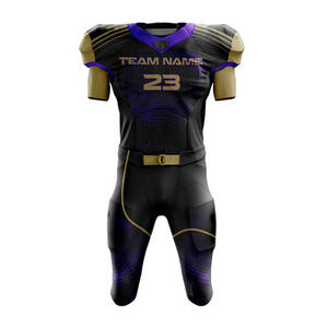 Vente en gros directe du fabricant de vêtements de sport de football américain de meilleure qualité uniformes populaires en polyester et coton imprimés - Product Image 2