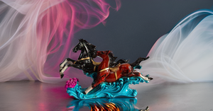 Modern Two-Running-Horse Feng Shui Statue for Home Decor Handmade Wedding Gift Birthday Housewarming Award Ceremony Showpiece - Product Image 2