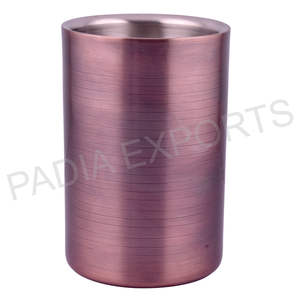 Seau à glace en acier inoxydable isolé pour refroidisseur de vin pour bouteilles parfaitement réfrigérées - Product Image 1