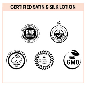 Loción de Satén y Seda | Compra 100% Loción de Satén y Seda Pura Loción Corporal Sedosa Hidratante sin Crueldad Nutritiva a Precio a Granel - Product Image 5