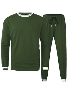 CREW NECK Pull d'entraînement élégant Sweat Suit à la mode respirant Sweat à capuche et survêtement à manches longues pour homme 100% coton Survêtements - Product Image 5